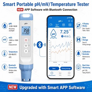 Medidor Inteligente de PH, ORP y Temperatura con Control por Aplicación, Precisión de 0.01pH, Resistente al Agua IP67 para Pruebas de Calidad del Agua - Product Image 2