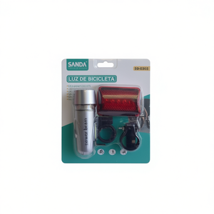 Luz de bicicleta Sanda con LED de haz de luz potente, reflector trasero con soporte de montaje para seguridad en ciclismo. - Product Image 2