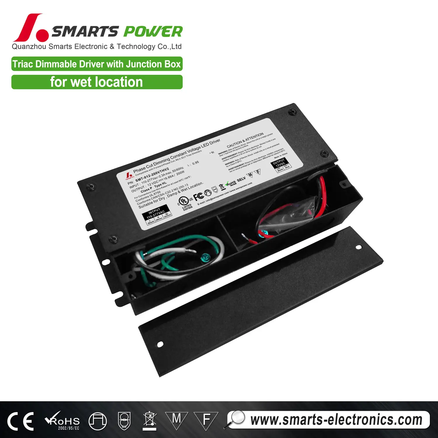 आउटडोर 12v 200w dimming चालक PWM उत्पादन ELV MLV ट्रांसफार्मर का नेतृत्व किया