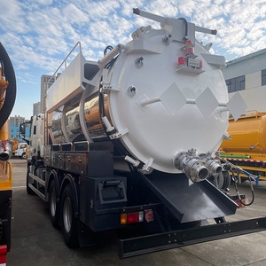 Camion de nettoyage et d'aspiration des eaux usées Isuzu GigManual Diesel 14000L en acier inoxydable, robuste, avec réservoir de 4000 gallons et déboucheur de canalisations - Product Image 5