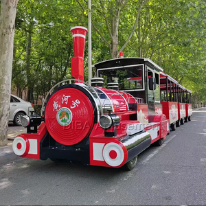 قطار كهربائي بدون تتبع للأطفال للمنتجع والملاهي والجذب السياحي قطار مشاهدة المعالم السياحية - Product Image 2