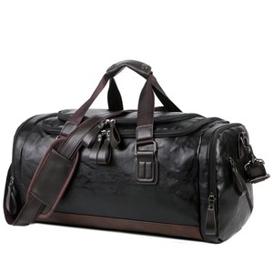Hot Selling <strong>Trendy</strong> PU Leather Large -capacity Travel <strong>Bag</strong> Men's Business Trip Lightweight Waterproof Travel Hand Luggage <strong>Bag</strong> - Product Image 1
