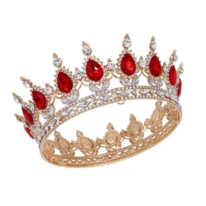 2021 Alibaba хит продаж короны Miss World Полный Круглый тиары Рождественский подарок аксессуары для волос Скидки короны
