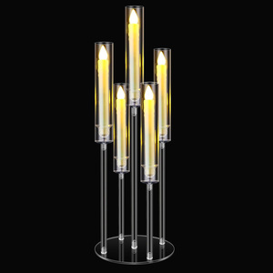 Fast Shipping Acrylic <strong>Candlesticks</strong> Pillar Taper <strong>Candlesticks</strong> for Living Room Dinner Table Decoration Fit <strong>LED</strong> Candle - Product Image 6