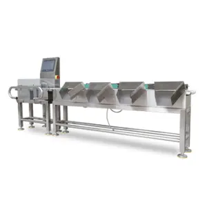 XR-3kg-300mm High Performance Fish Weight Sorting Machine Poultry Meat Grading System Checkweigher
