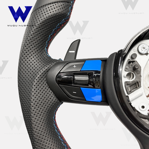 Volante de Cuero con Función de Calefacción y Vibración para <span class=keywords><strong>BMW</strong></span> F01 F10 F20 F22 F30 F31 F32 M2 F87 M3 F80 M4 E60 F90 X5 E90 - Product Image 3