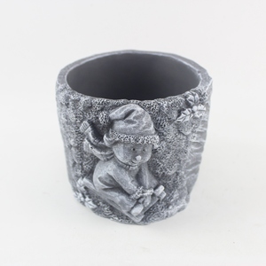 <span class=keywords><strong>Vaso</strong></span> da Giardino in <span class=keywords><strong>Cemento</strong></span> <span class=keywords><strong>Grigio</strong></span>, Design Minimalista Natalizio, <span class=keywords><strong>Vaso</strong></span> per Fiori e Bonsai - Product Image 2
