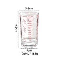 IStapromo Gifts Tasses à expresso en verre transparentes de 120 ml, tasses en verre pour le café