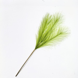 Decorazione Verde di Alta Qualità, Fiori di Erba della Pampa Gialla per Decorazioni Matrimoniali, Piante Artificiali da Interno in Vaso - Product Image 1