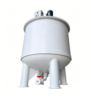 Cuve de mélange chauffante en plastique PP 500L résistante à la corrosion chimique (acides, alcalis, sels) avec agitateur pour haute température