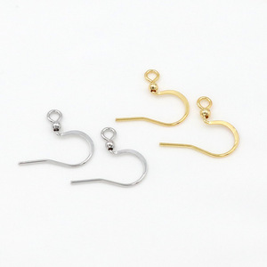 Ganchos planos para pendientes en forma de corazón, chapados en oro, de cobre, para la fabricación de pendientes, componentes de joyería DIY - Product Image 5