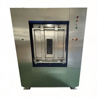 Laveuse-essoreuse électrique 50 kg en acier inoxydable, barrière sanitaire, entièrement automatique, au meilleur prix, pour textiles de laboratoire biosécurité