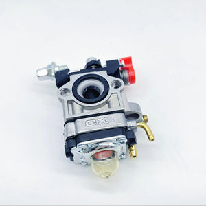 CX MP11 TU26 <span class=keywords><strong>ชุด</strong></span><span class=keywords><strong>แปลง</strong></span>คาร์บูเรเตอร์อลูมิเนียมอัลลอยด์สีเงินขาวพร้อมวาล์วเพิ่มความเข้มข้นแบบสตาร์ทเย็นสำหรับชิ้นส่วนเครื่องยนต์<span class=keywords><strong>เครื่อง</strong></span><span class=keywords><strong>ตัด</strong></span><span class=keywords><strong>หญ้า</strong></span> - Product Image 1