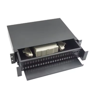 Panneau de brassage fibre optique ODF 19 pouces 1U 12 ports 12 duplex DX SC 24 fibres pour centre de données, fabrication chinoise