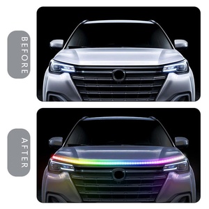 150cm Xe Bumper lưới tản nhiệt máy bìa với dẫn ban ngày chạy & môi trường xung quanh ánh sáng đèn trang trí - Product Image 5