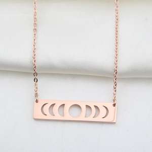 <span class=keywords><strong>Fasi</strong></span> <span class=keywords><strong>lunari</strong></span> <span class=keywords><strong>Collana</strong></span> Per Le Donne 18 k placcato oro bar in acciaio inox <span class=keywords><strong>collana</strong></span> - Product Image 6