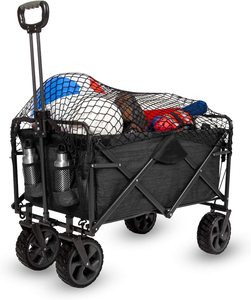 Plegable plegable al aire libre de Wagon | Profundidad Extra pesado Carro con ruedas para ir de compras de jardinería Tailgating - Product Image 1