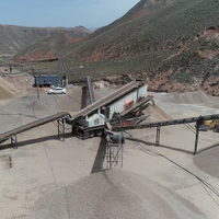 Station de criblage mobile à haute efficacité 300T/H, crible vibrant sur roues pour le criblage des agrégats et du sable