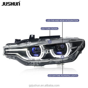 Fari Laser modificati JUSHUN per <span class=keywords><strong>BMW</strong></span> serie 3 <span class=keywords><strong>F30</strong></span> F31 F35 <span class=keywords><strong>M3</strong></span> F80 fari a 2018 2013 di vendita a caldo giallo e bianco DRL - Product Image 5