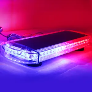 Biaochi usine 21 "48LED <span class=keywords><strong>feu</strong></span> de circulation avertissement Super lumineux aimant support utilisé rouge bleu Led stroboscope barre de lumière de secours - Product Image 1
