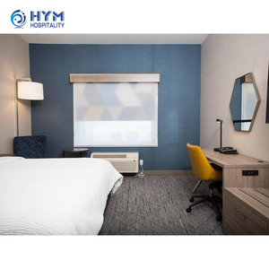 Juego de Muebles de Dormitorio Modernos de 5 Estrellas, Diseño de Paneles de Madera, para Habitaciones de <span class=keywords><strong>Hotel</strong></span> y <span class=keywords><strong>Apartamentos</strong></span> - Product Image 2