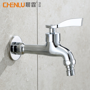 Grifo de latón Morning Dew de 4 pulgadas para fregadero, monomando, montaje en cubierta, extra largo, para lavadora, lavadero, balcón - Product Image 3