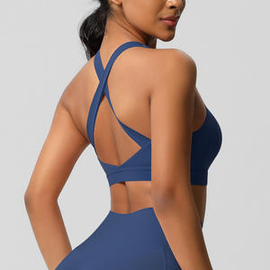 XW-7110 Reggiseno <span class=keywords><strong>Sportivo</strong></span> da Donna all'Ingrosso, Classico con Scollatura a U e Spalline Incrociate, Slim Fit, Traspirante, Personalizzabile - Product Image 2