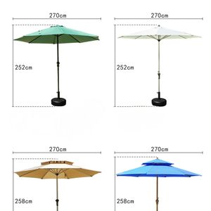 Lüks alüminyum çerçeve manuel krank asansör katlanabilir güneşlik teras şemsiye su geçirmez açık avlu otel kullanımı için çapraz taban - Product Image 4