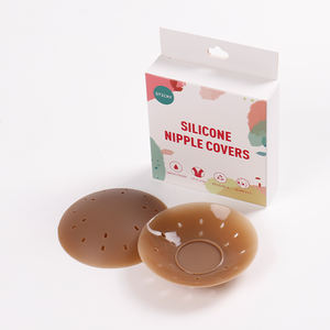 보이지 않는 젖꼭지 커버 실리콘 페이스트 그리피 젖꼭지 커버 접착 원활한 가슴 지원 여성용 스티커 젖꼭지 커버 - Product Image 4