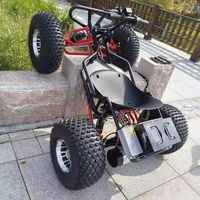 Go Kart Todoterreno Popular de Gasolina de 90cc con Tracción en las Cuatro Ruedas para Adultos y Niños, Alta Velocidad de 55km/h, Uso en Playa y Todo Terreno