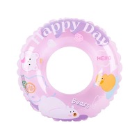 Bunter PVC Aufblasbarer Schwimmring für Kinder Wasserdichter Pool-Schwimmreifen mit Weichem Design
