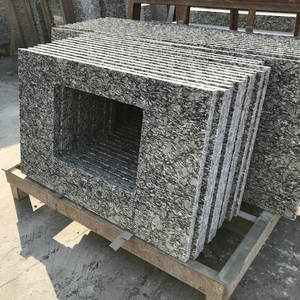 Offre Spéciale pas cher chinois moderne pierre naturelle Surf blanc granit cuisine salle de bain comptoirs vanité hauts de Table île - Product Image 4