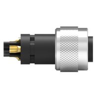 Connecteur Électrique Automobile Moulé Codé S M12 Nian-Yeong WP-04F2-250-11, Prise Femelle, Étanche IP67, 630V 12A