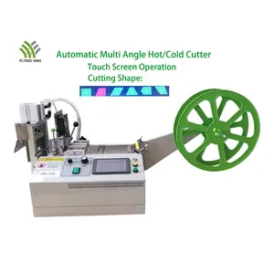 Automatic Multi Angle Ribbon Cutter Angle Tape Cutter Automatic Webbing Oblique Cutting Machine