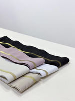 Nylon Spandex Or Filigrane Bande Élastique DIY Vêtements Accessoires avec Chevrons Style pour Textiles de Maison Sacs Chaussures