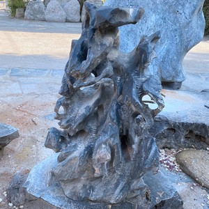 Lingbi Stone Décoration de jardin extérieur Grain de montagne Nature <span class=keywords><strong>Art</strong></span> en marbre brun noir pour pavé - Product Image 6