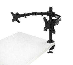 Nhà máy nóng cao cấp kép Swing màn hình cánh tay 10 ''-30'' xoay gắn màn hình đứng trong văn phòng bàn Vesa 100x100 - Product Image 4