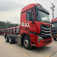 Camion tracteur HOWO MAX 6X4 d'occasion, moteur WP12T 480HP, tête de tracteur robuste pour le transport de conteneurs
