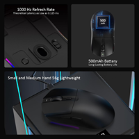 Ratón Inalámbrico para Juegos AJAZZ AJ139 V2 MC con Base de Carga Magnética RGB, Diseño Ligero, 12K DPI, Batería de 500 mAh, Sensor PAW3311