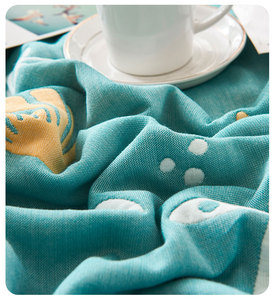 Couverture en percale 100% coton pur, adaptée au lit et au <span class=keywords><strong>canapé</strong></span>, confortable, douce, double face, couvre-lit, lit simple, 60 pouces x 80 pouces - Product Image 3