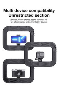 Supporto per Smartphone con Luce LED Bicolore 2-in-1, Anello Luminoso e Supporto per Microfono, per TikTok, <span class=keywords><strong>YouTube</strong></span> e Streaming Live - Product Image 3