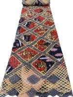 Tissu en dentelle suisse verte africaine NI.AI avec pierres, tissu en dentelle de coton pour femmes, pour mariage et fête