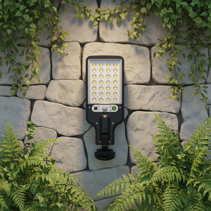 Applique Murale Solaire Extérieure LED IP65 avec Détection Corporelle, Éclairage de Sécurité Étanche pour Jardin, Patio, Porte de <span class=keywords><strong>Garage</strong></span>, Télécommande, Lumière de Rue - Product Image 1