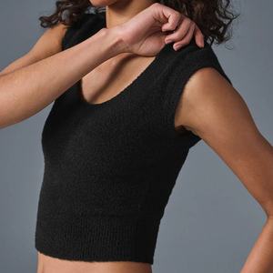 Camisetas sin Mangas para Mujer al por Mayor, OEM, Personalizadas, Cómodas, Cuello Redondo, Blancas, Lisas - Product Image 6