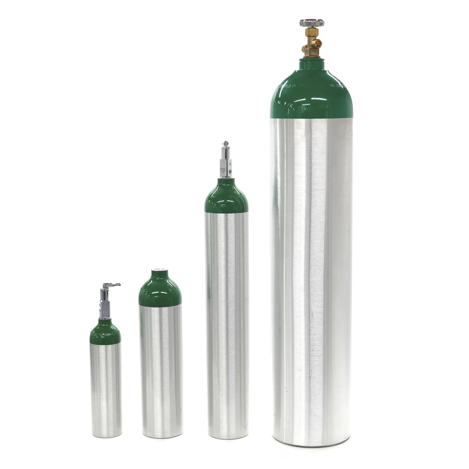 Réservoir d'oxygène portatif en aluminium à haute pression de prix usine