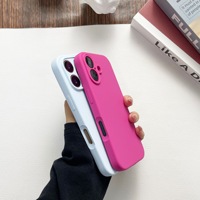 Coque de téléphone personnalisée en TPU couleur macaron pour iPhone 17 Air 17 Pro Max 16 15 14 Plus 13 12, protection antichoc au toucher doux