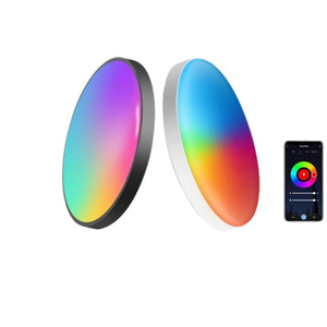 Plafonnier LED RGB CW WW AC avec contrôle via application Tuya, Google et Alexa, gradation progressive, idéal pour la maison, le cinéma maison, les hôtels et les villas - Product Image 2