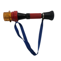 Nozel Selang Pemadam Kebakaran DC Fleksibel yang Dapat Disesuaikan, Semprot/Kabut, DN40/50/65, Pistol Pemadam Kebakaran Portabel, Paduan Aluminium, Tahan Lama, Multiguna, Tipe Blossom