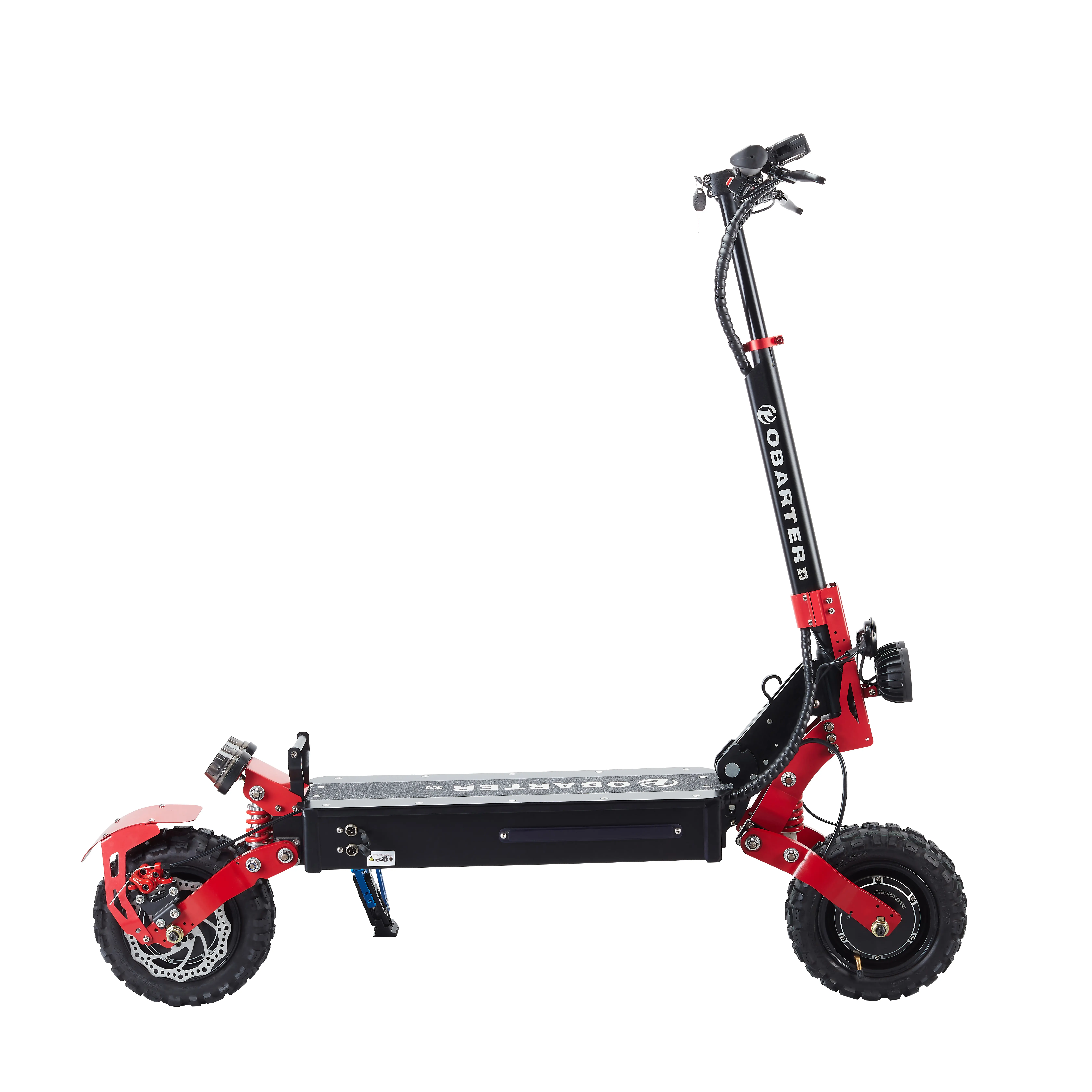 Scooter elétrico dobrável de alta velocidade com pneu gordo de 11" para rodas grandes, 48V, 20Ah, motor duplo, 2400W