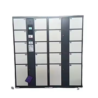Casier intelligent électronique en métal assemblé en usine avec système RFID pour pièces de monnaie, casier à bagages numérique pour supermarchés et usage public